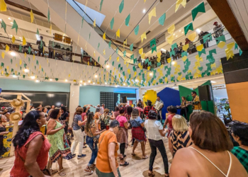 Arraiá Campeão une São João e clima de Copa do Mundo em programação cultural no Shopping Center Lapa