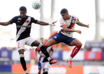 Bahia empata com Vasco em jogo com quatro gols anulados na Fonte Nova