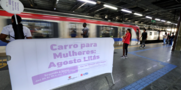 Bahia lança campanha Agosto Lilás com vagão exclusivo para mulheres no metrô de Salvador